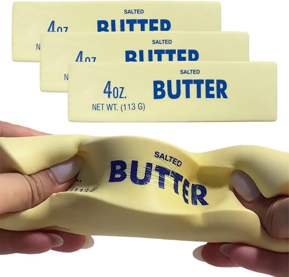 Butter Stick Squishy Fidget Toy Soft 4oz Butter TikTok viral trending
