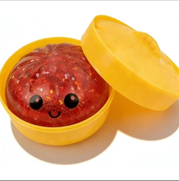 Mystery Glitter Dumplings Squishy with Steamer - Randomly selected